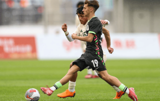 Corey Da Cruz streaks past an opposition player